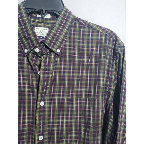 J. Crew Plaid Classic Secret Wash Button Front Shirt - Picture 3 of 5